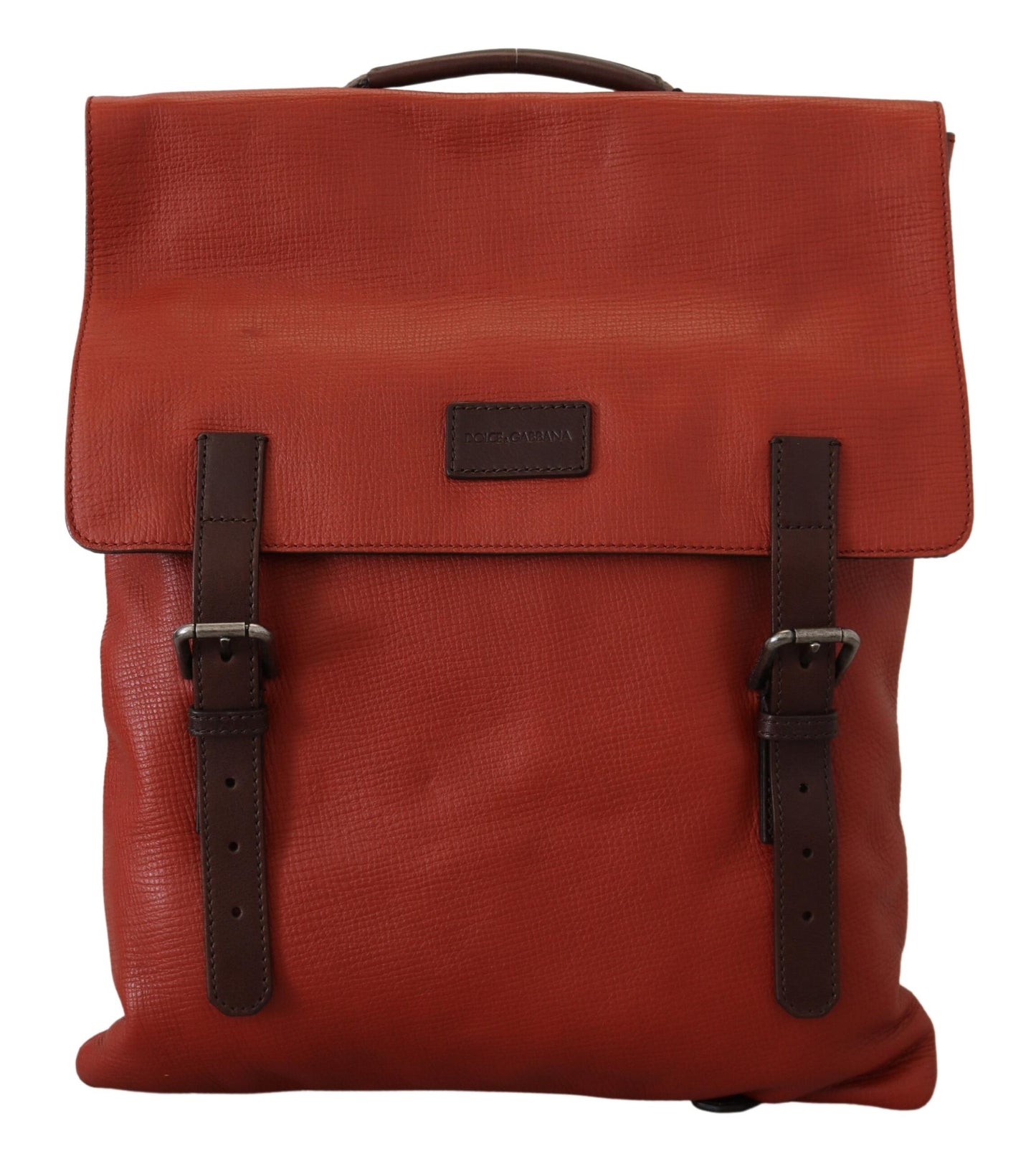 Dolce & Gabbana Eleganter Kalbsleder-Rucksack in Orange