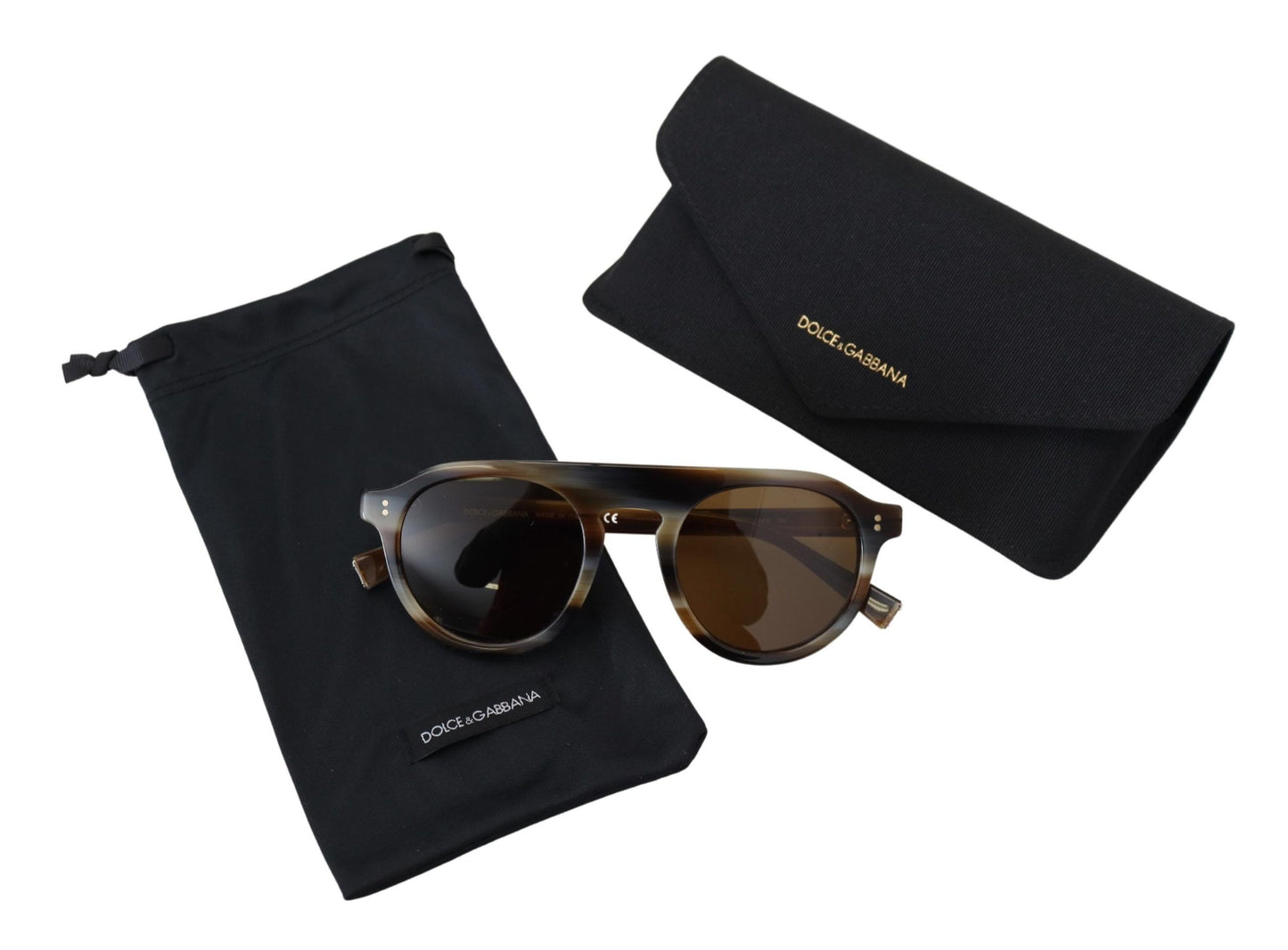 Dolce & Gabbana Zeitlose Unisex-Sonnenbrille in Schildpatt