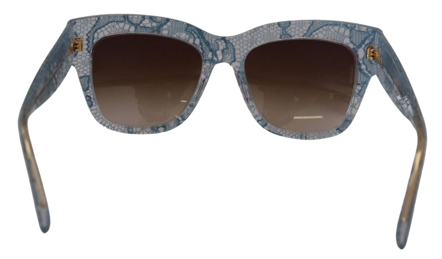 Dolce & Gabbana Elegante Sonnenbrille mit Spitzenbesatz und Farbverlauf